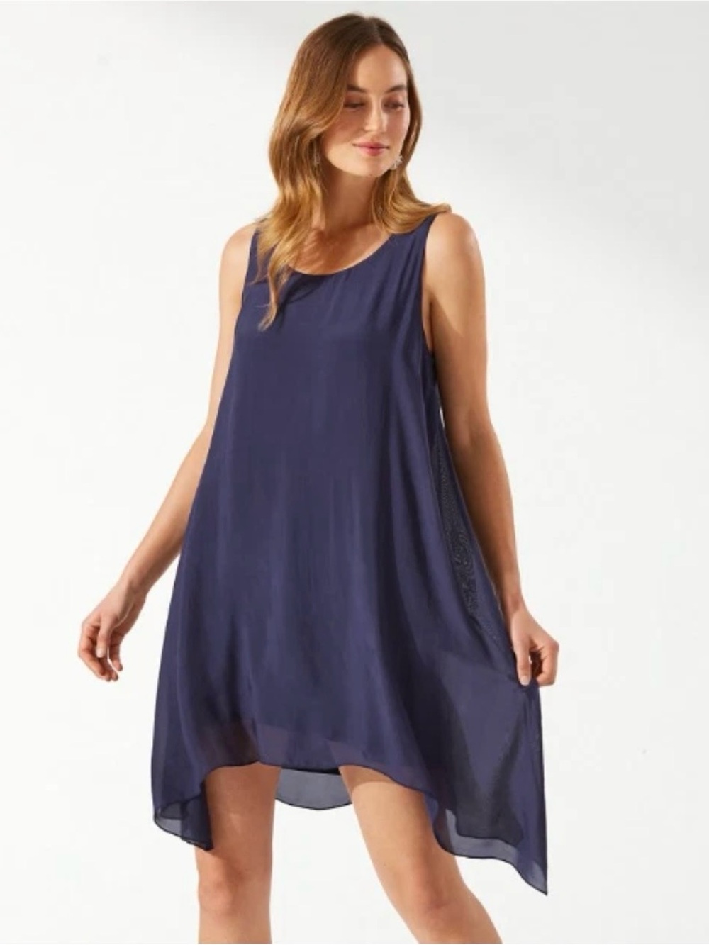 Tommy Bahama Navy Sleeveless Shift Top